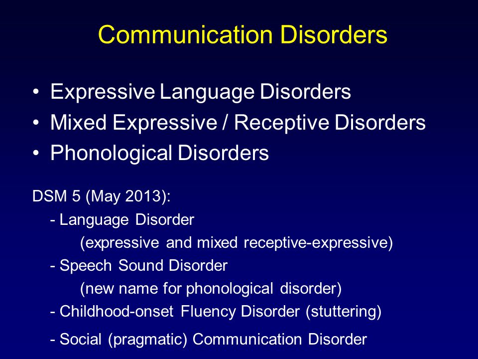 Developmental receptive language disorder